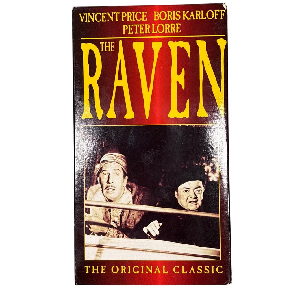 The Raven VHS 1963 Goodtimes 1993 Cover Vincent Price Boris Karloff